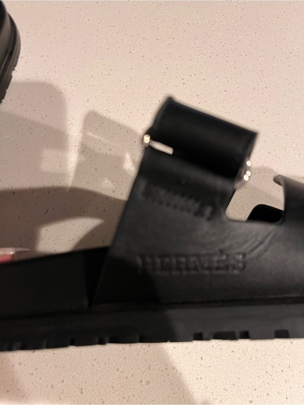 Women Hermes chypre Black Slide Sandals - - Picture 5 of 7